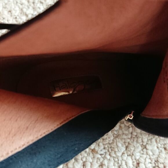 Halogen black Leather Booties size 6.5 - Picture 7 of 14